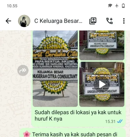 Pengiriman Papan Bunga Duka Tpu Bekasi